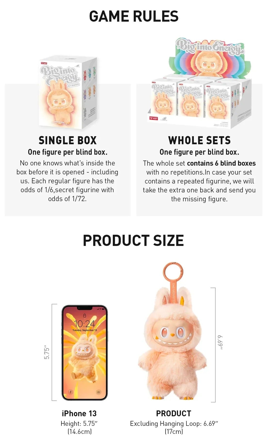 PRE ORDER - Labubu Big Into Energy V3